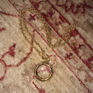 vintage Chanel magnifying glass chain